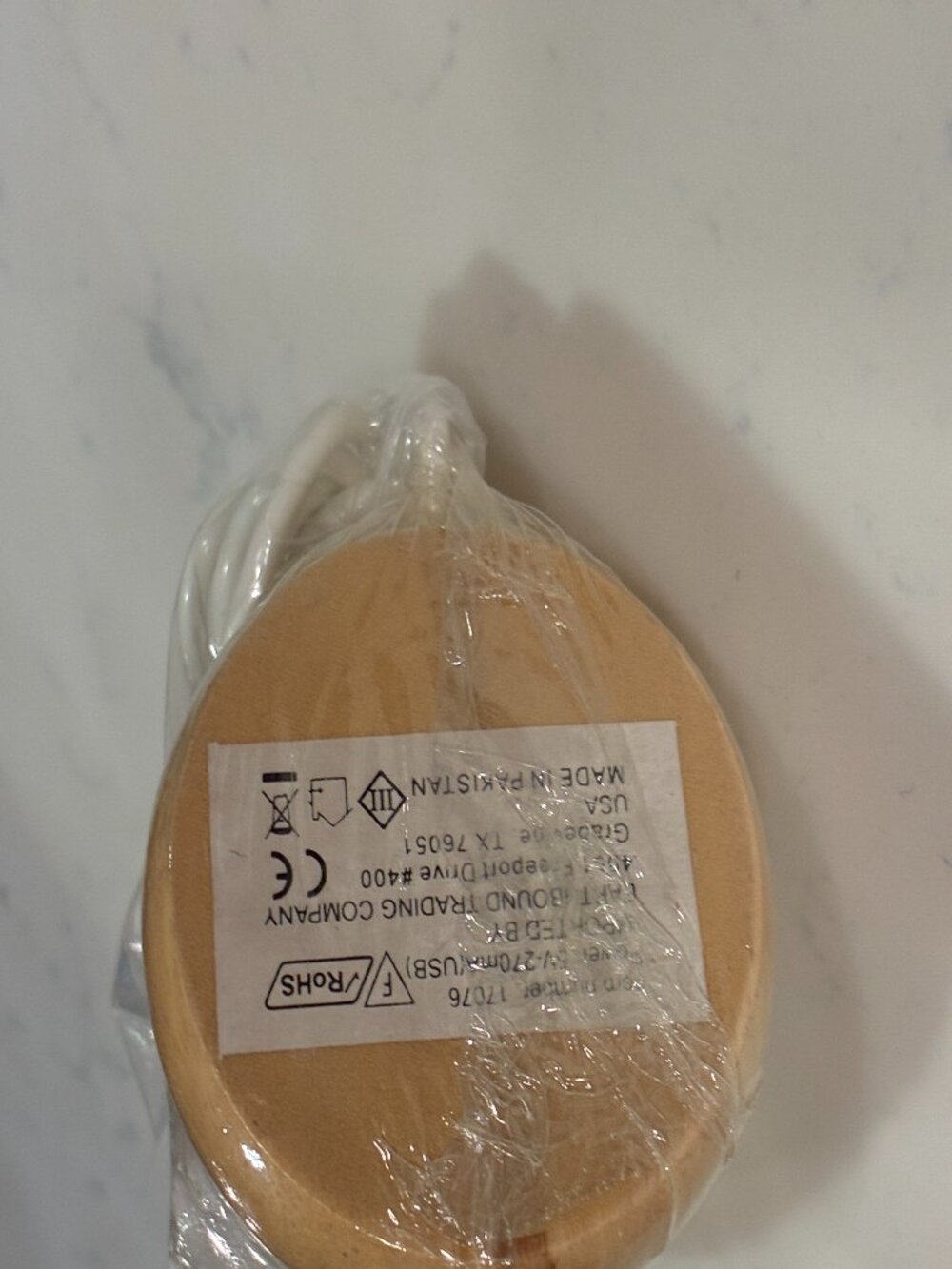 EARTHBOUND TRADING Himalayan Salt Stone Wood Base Color Changing Lamp 5.5" NWT - Picture 4 of 9